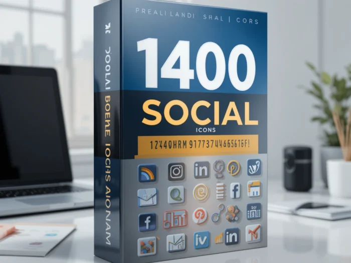 1400 Social Media Icons Bundle, Business Card Icons, Facebook, Instagram, Pinterest, Phone Number, Email, Website, Location, EPS, PNG, CDR