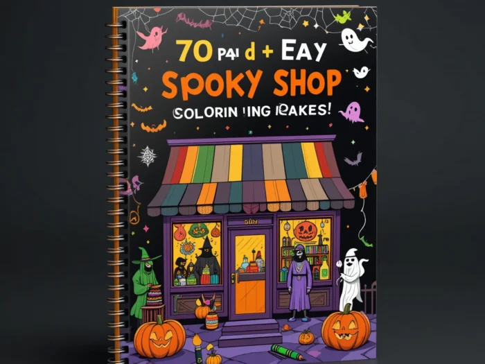 70+ pages  bold & easy spooky shop coloring pages