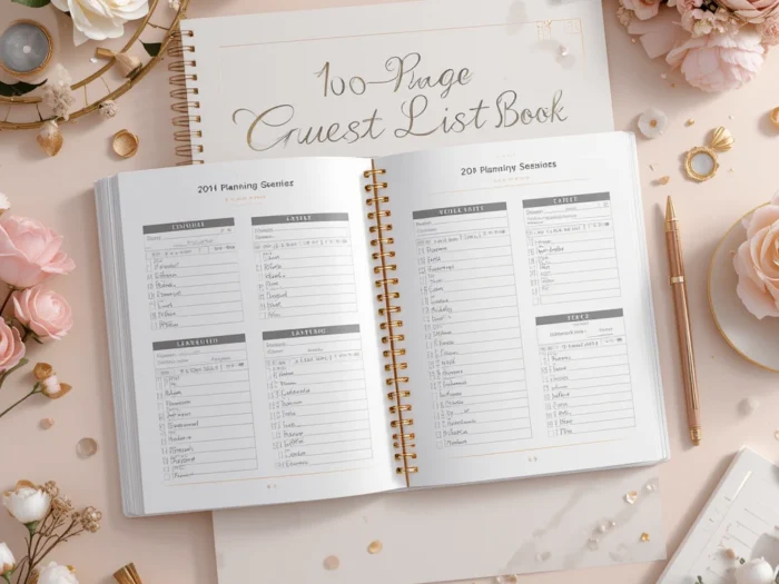 100-Page Guest List Book