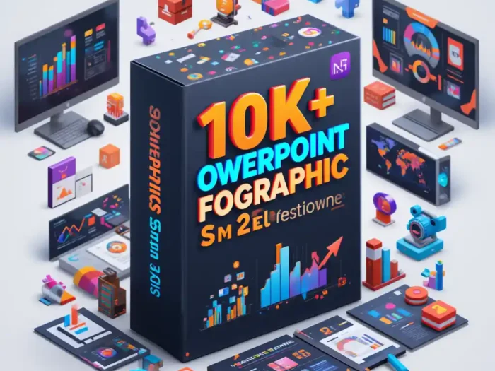 10k+ PowerPoint Infographic Slides And 20k+ Vector Icons