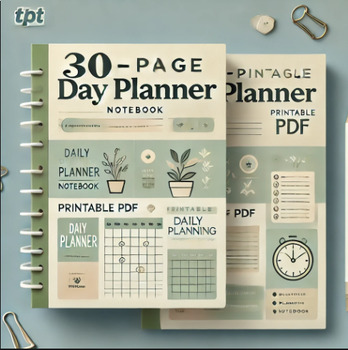 Day Planner Notebook | Daily Planner PDF | Printable